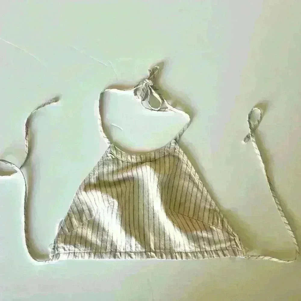 New! Rag & Bone Stripe Denim Halter Top. - image 3